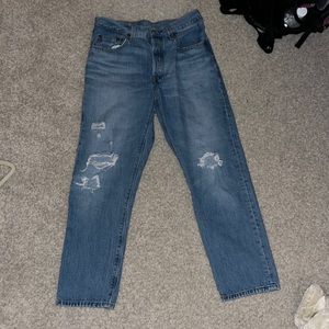 Ripped Levi’s 501s